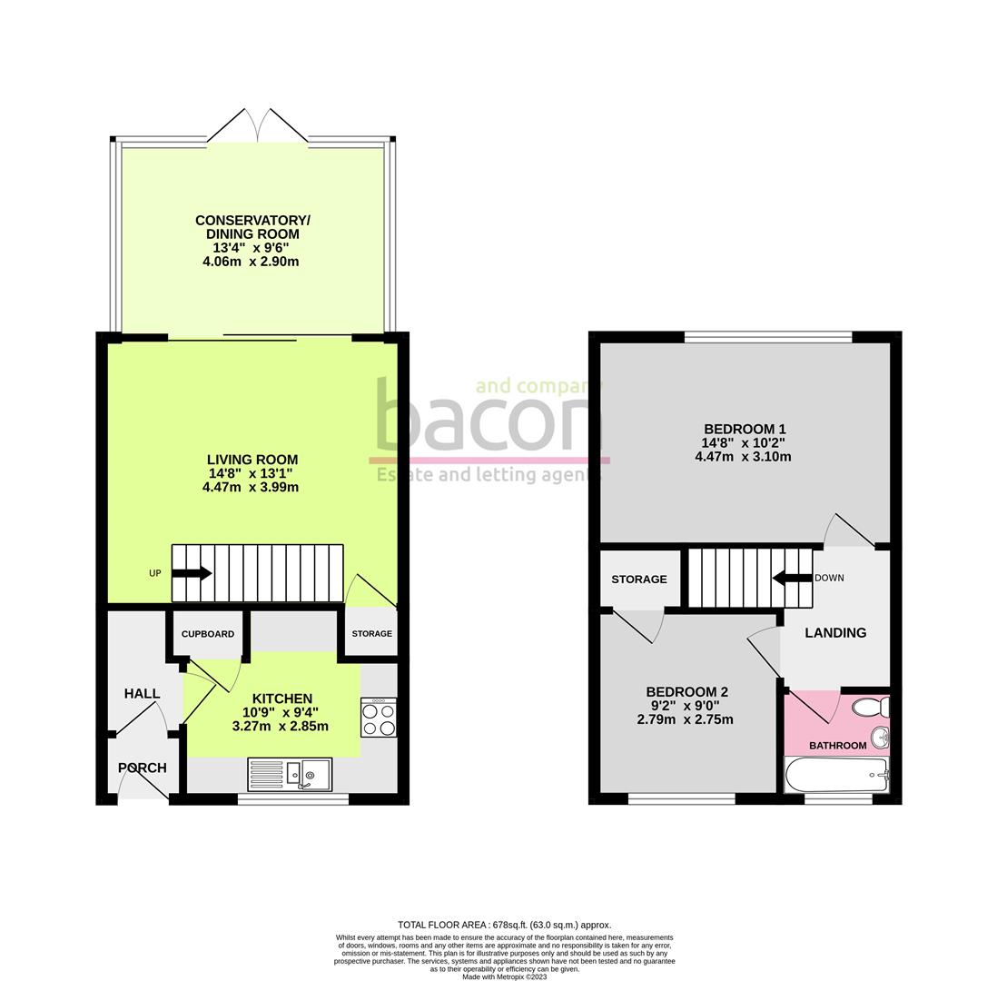 Floor Plan | House - End Terrace | Redwood Close, Worthing, BN13 | For Sale